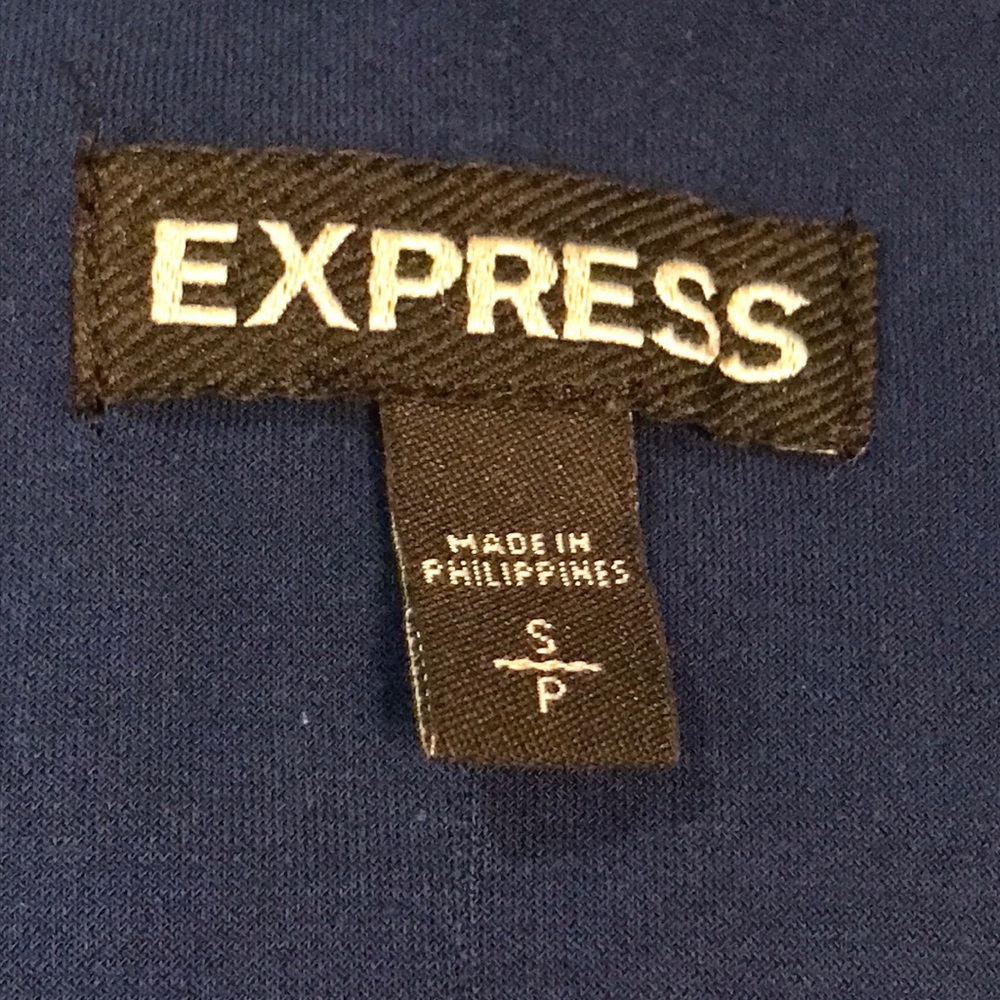 Express Navy Knit Halter SZ: Small - Picture 5 of 6